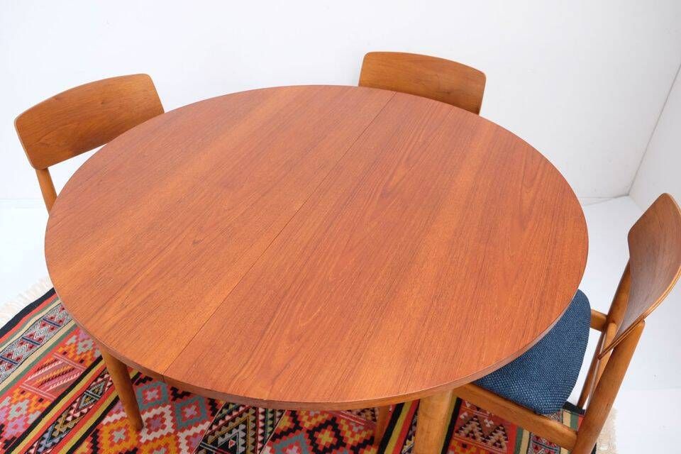 1960s/70s-style teak dining table by ASKO, with a retro vintage design.
