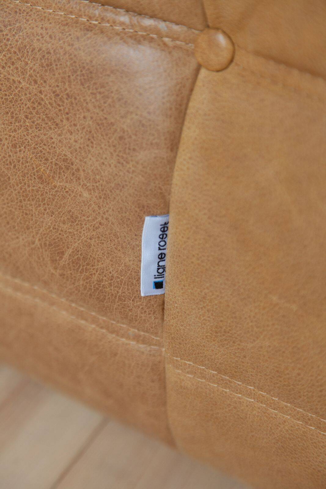 3-seater sofa and Togo pouf