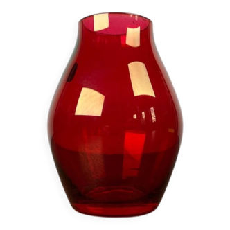Vase en verre allemand du milieu du siècle moderne par Alfred Taube, années 1960