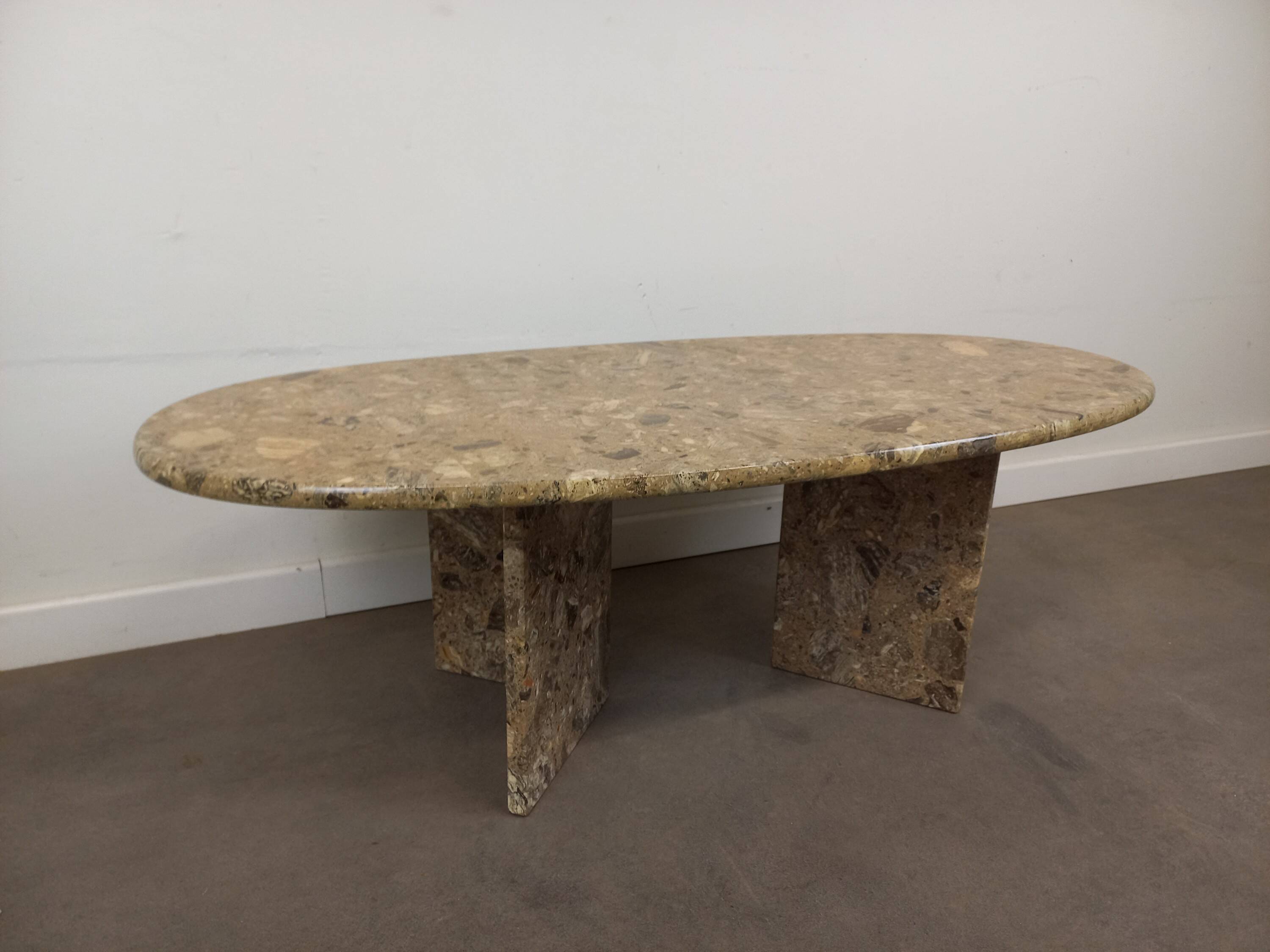 Vintage coffee table in reconstituted stone