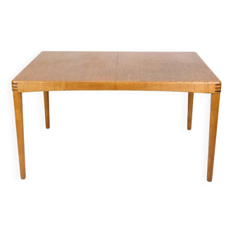 Dining Table Made In Oak With Tapped Collections By Henry W. Klein For Bramin From 1960s