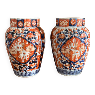 Pair of Asian vases XIX th