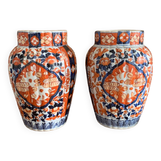 Paire de vases asiatiques XIX eme