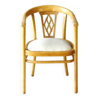 Fauteuil Art déco Thonet N° A969 F en cuir, vers 1930