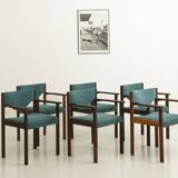 Set of 6 Scandinavian chairs in fully restored rosewood (seat, back and structure)