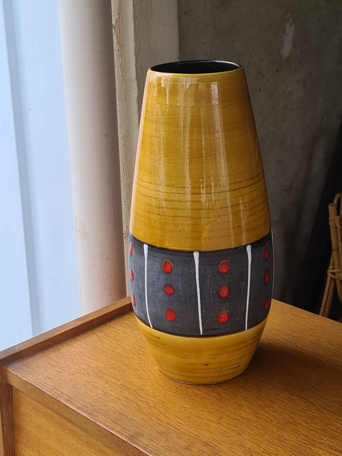 German Vase Scheurich ceramic Western Germany