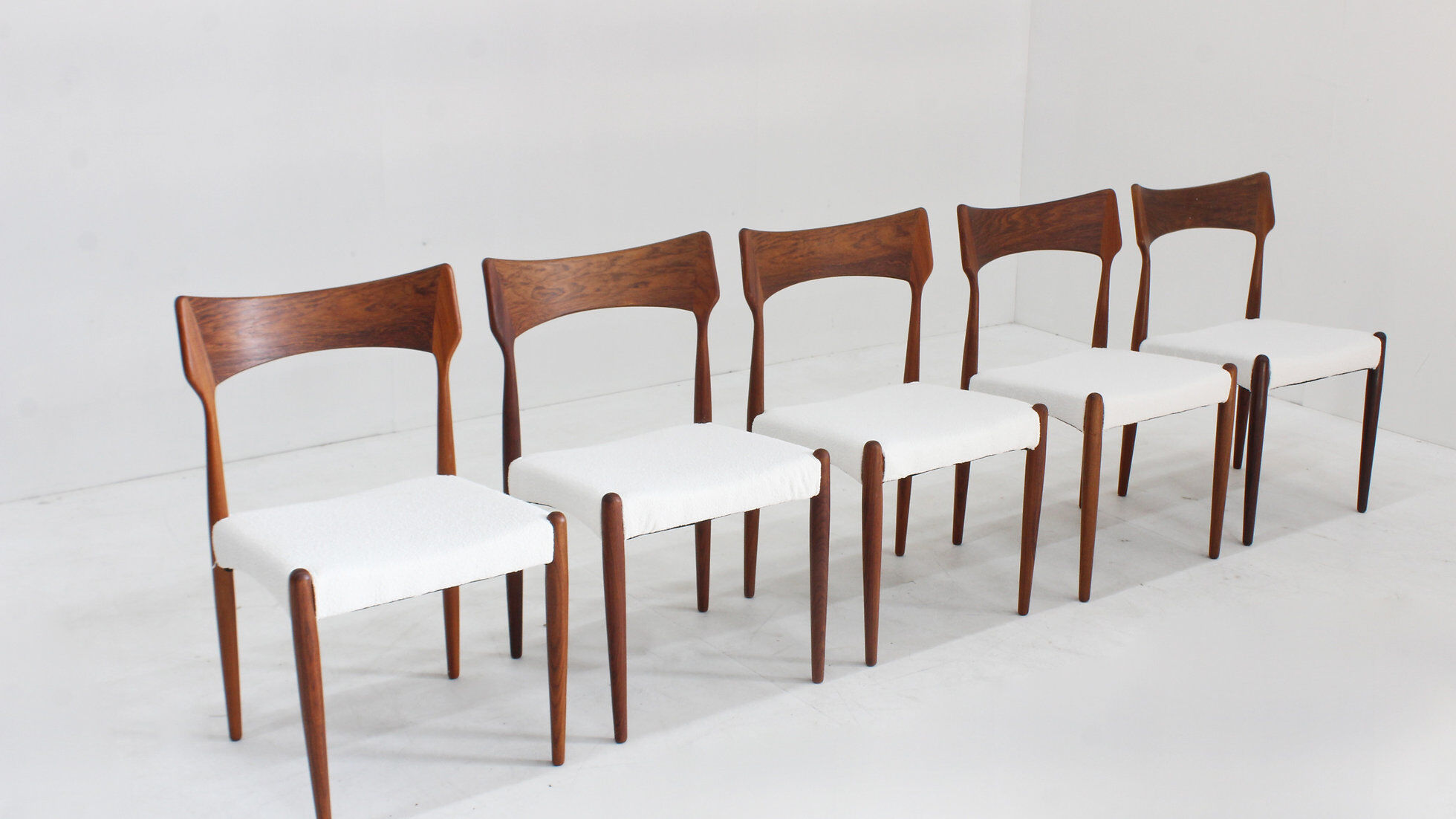 Set of vintage Danish dining chairs by Bernhard Pedersen, 1960s
