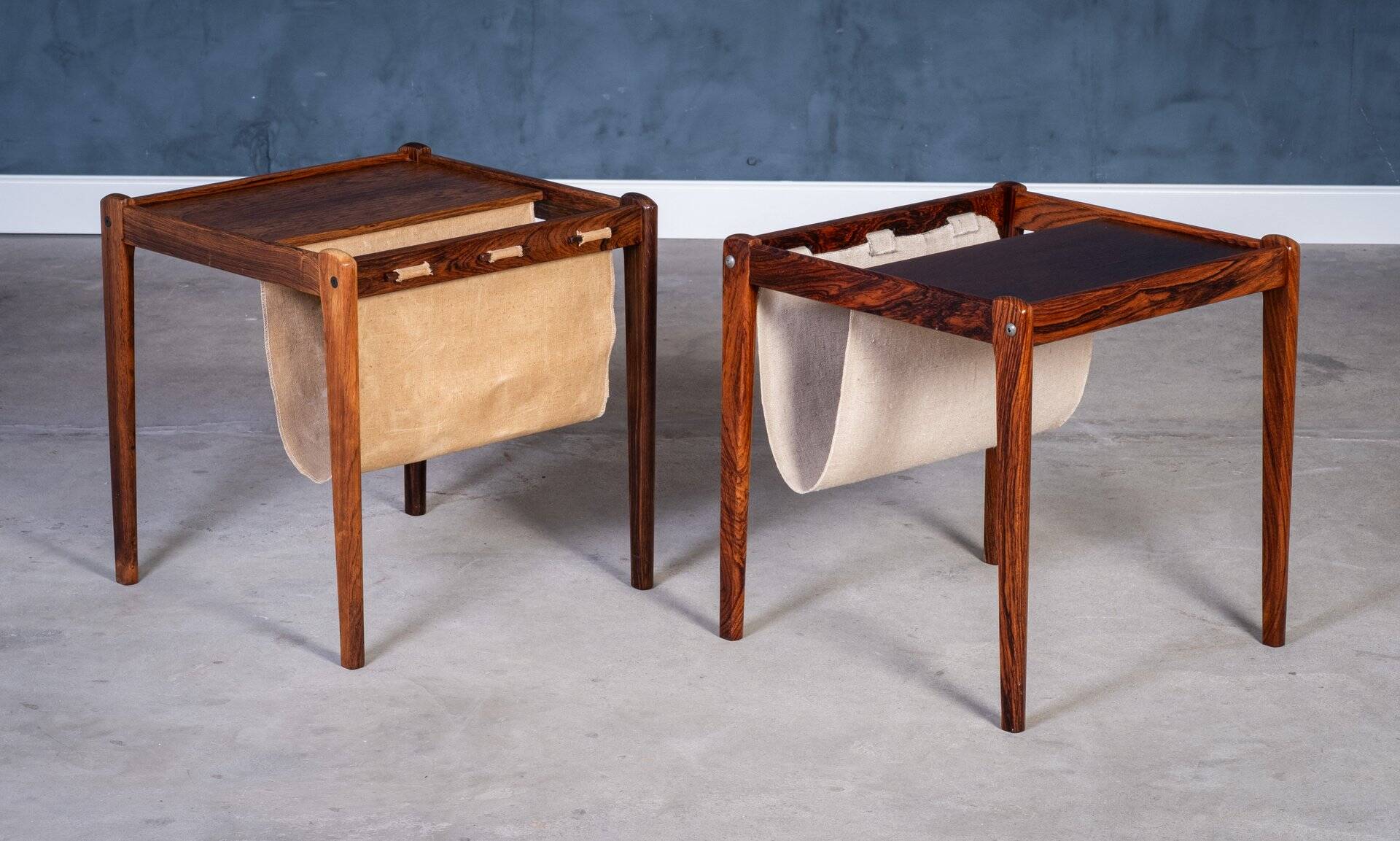 Rosewood Magazine Holders by Brdr. Furbo, 1960s, Set of 2