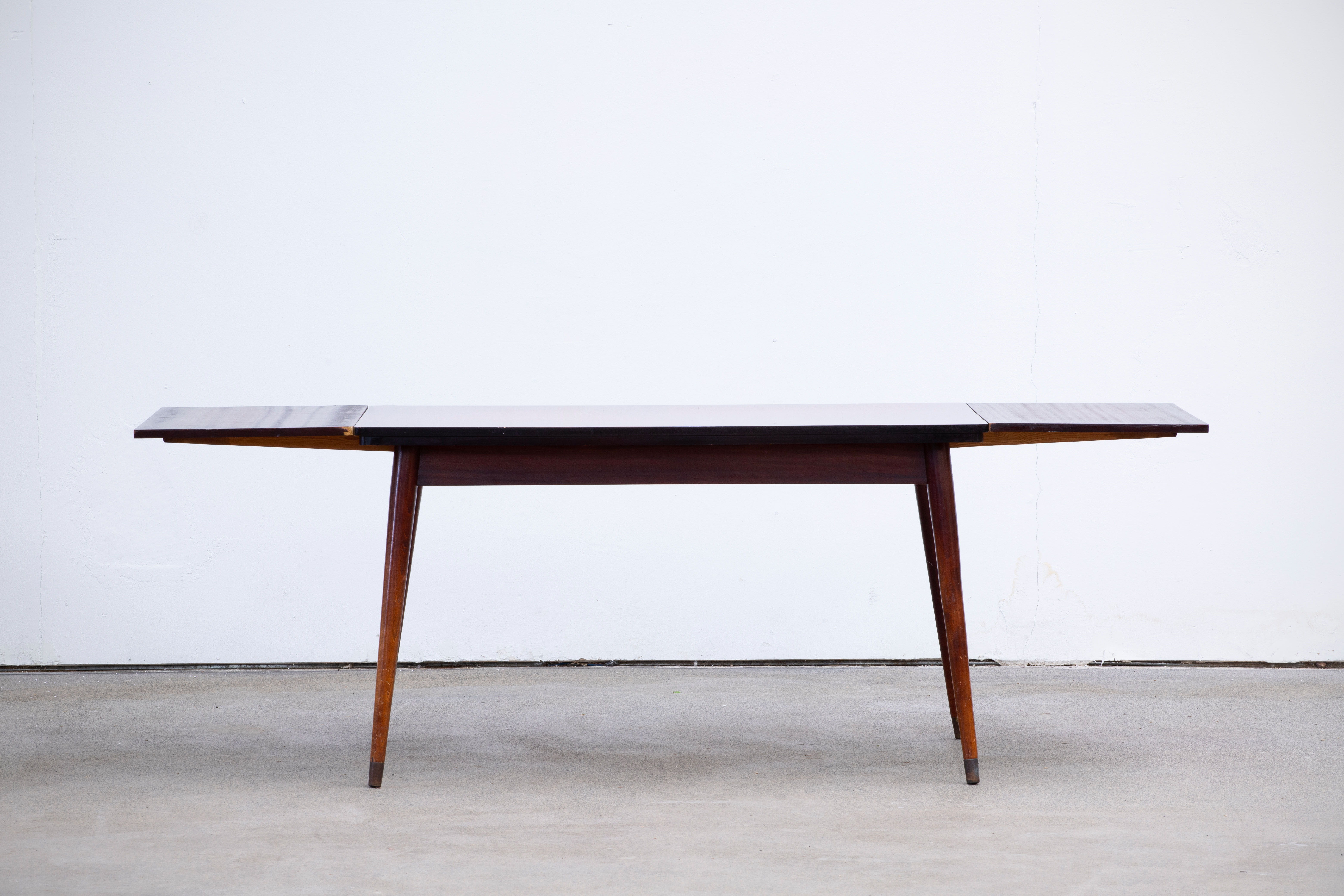 Scandinavian mahogany dining table 1960