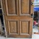 Solid oak entrance door 19th century