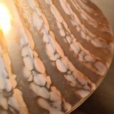 polished brass lamp 1970 glass paste lampshade vianne 56x35 elec ok