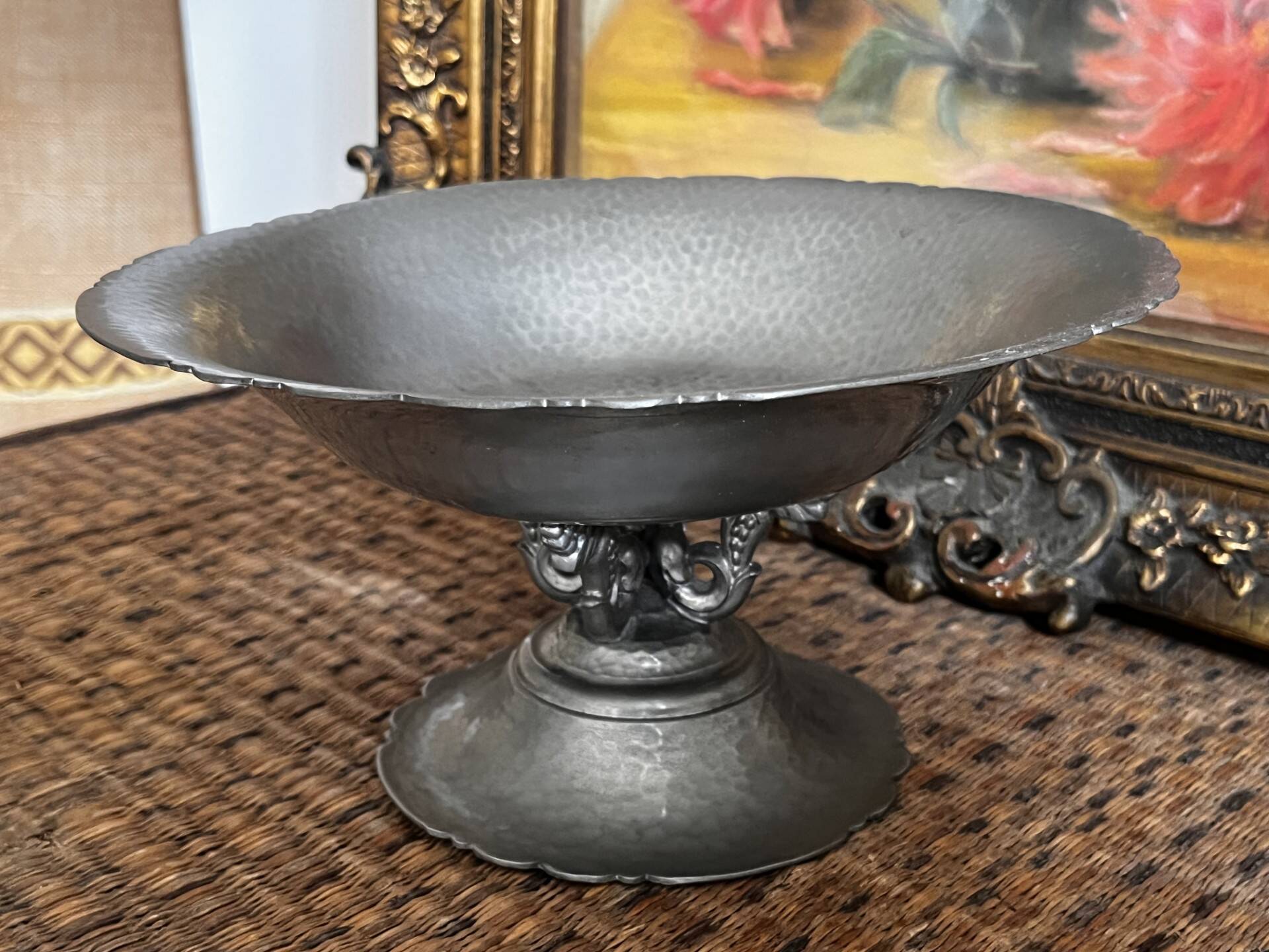 Tin compote dish