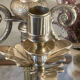 Bronze and brass chandelier, 56cm
