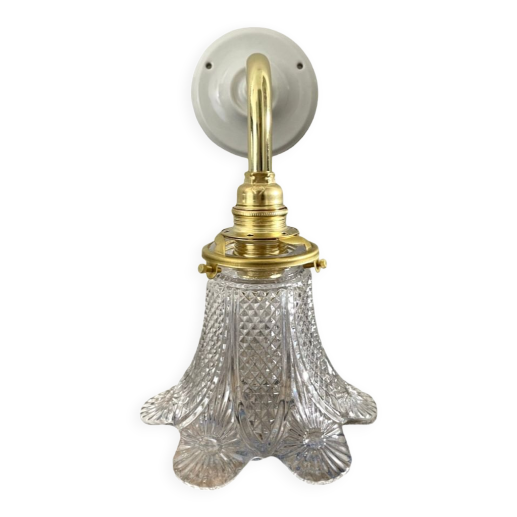 Applique tulipe holophane vintage Selency