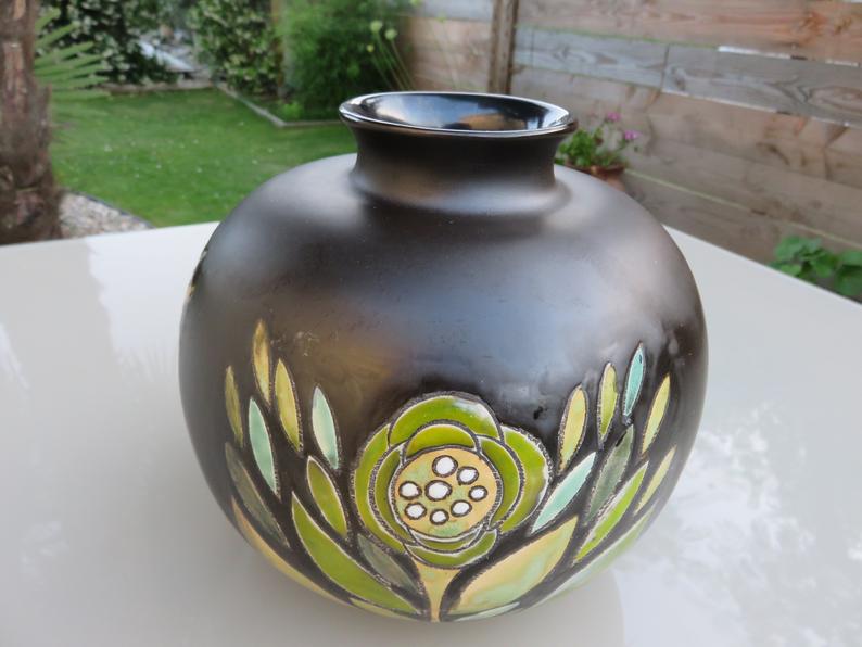 Ceramic ball vase 1960s