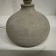 Vintage round plaster lamp base h 20 cm