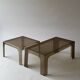 Smoked plastic coffee tables 1970