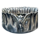 Silver fruit bowl with dragonflies Art Nouveau