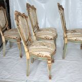 Set of 4 Napoleon III chairs, second half of the 19th century, France
