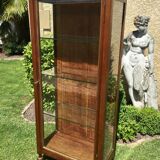 Mahogany showcase Louis XVI style