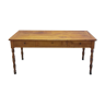 Solid walnut farm table 3 drawers -1m60