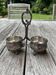Double silver plated table salt shaker Armand Frenais 19th century Art Nouveau