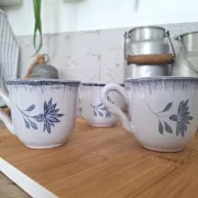Blue coffee cup Niderviller 1970 - 1980