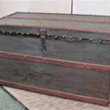 Old chest trunk wood studded