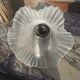 Pair of Art Deco wall lamps glass and metal