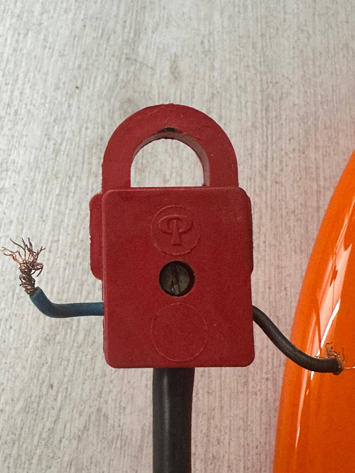 Suspension "Tulip" orange Peill & Putzler, Germany 1960-70