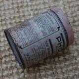 Boite métal phoscao rose années 30/40