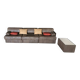 De Sede 3 seater sofa DS 88 in chocolate patchwork leather, Switzerland 70s