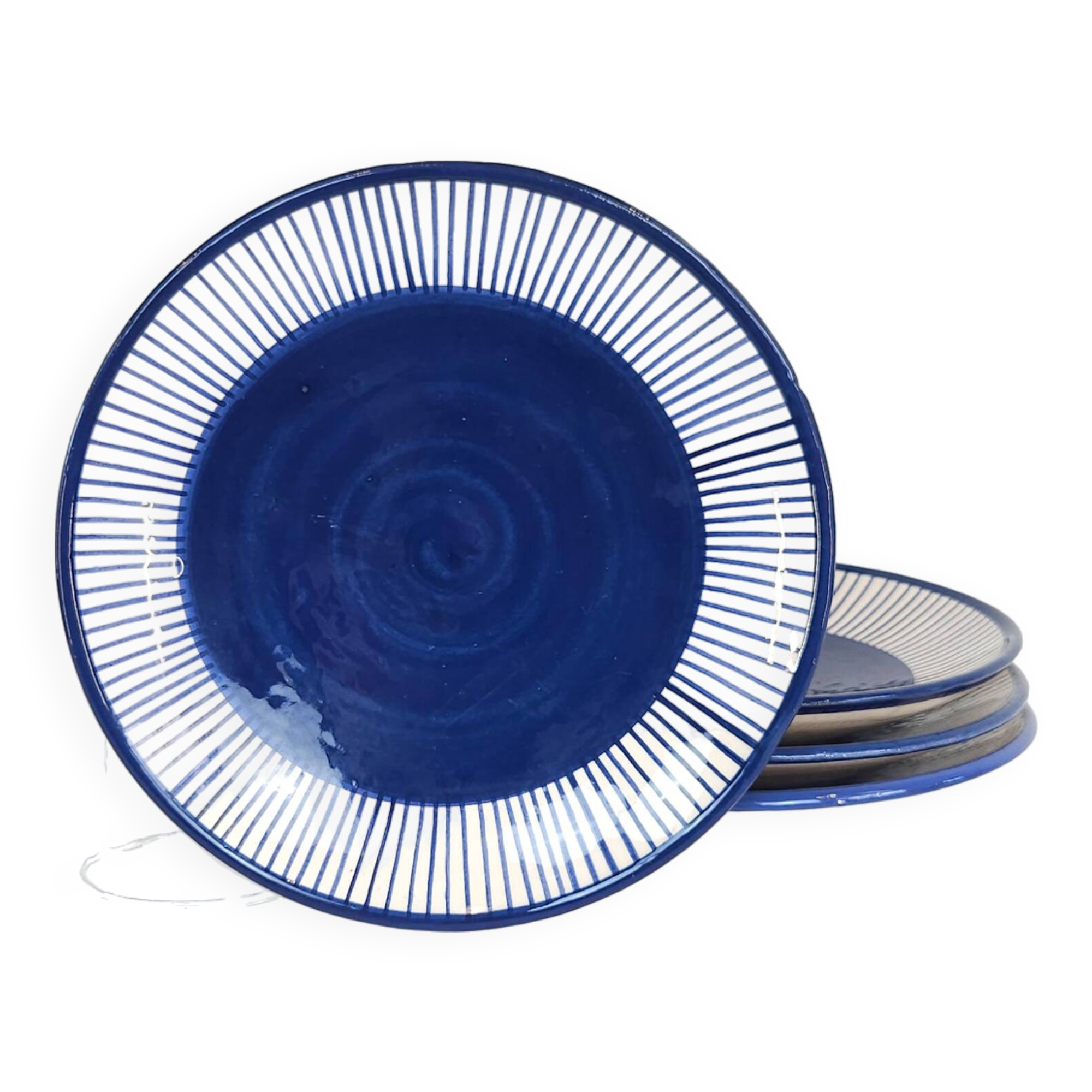 Medium plate - PALME blue border