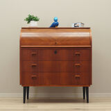 Teak secretary, Danish design, 1970s, production Denmark