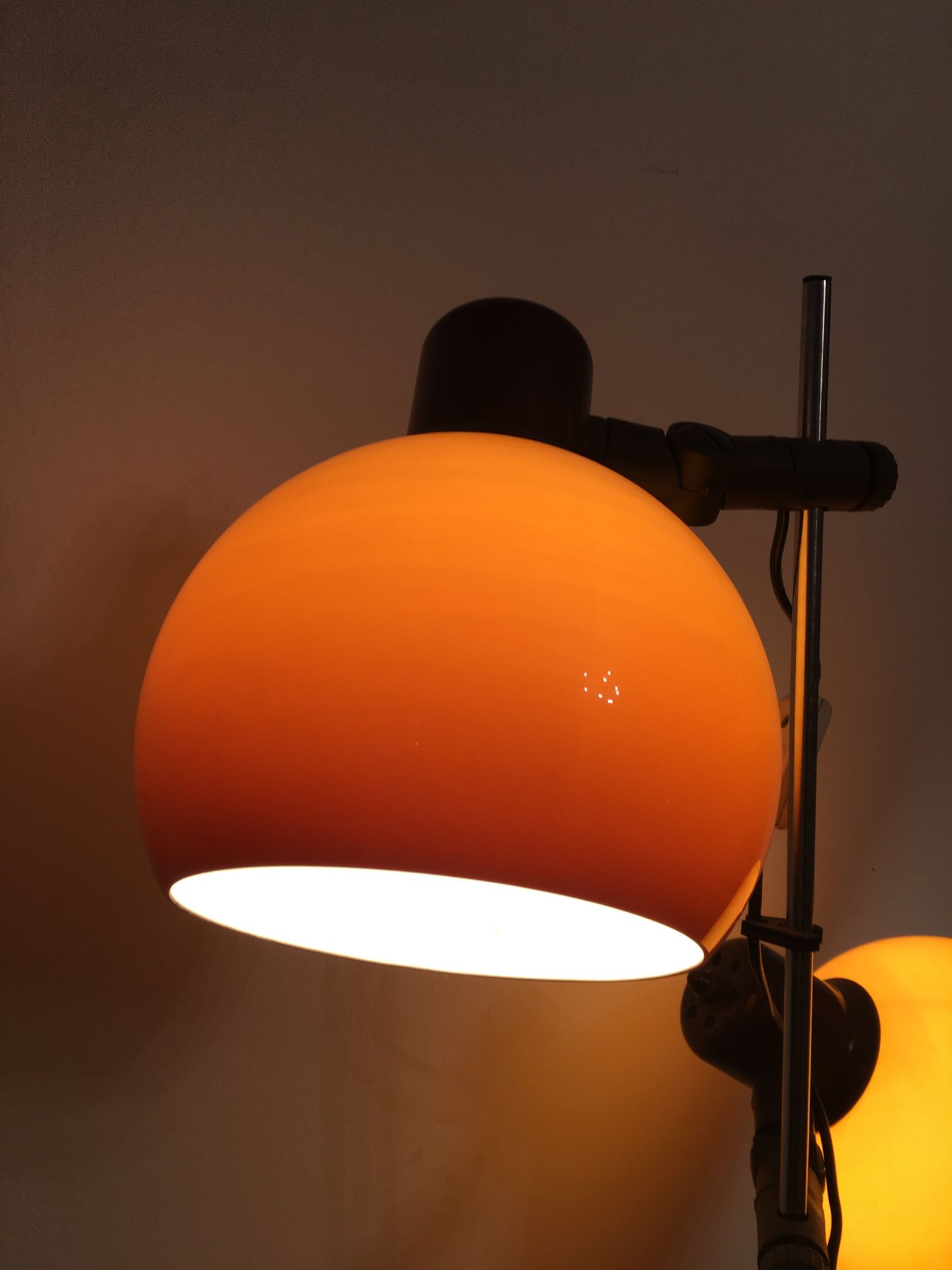 Mid-century orange floor lamp 1960