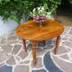 Table ovale bois fruitier