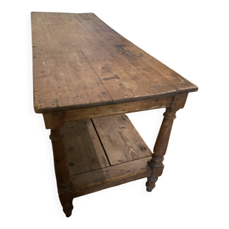 antique draper's table, country chic