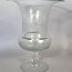 Pair of large antique Medici-shaped vases in engraved blown glass C412