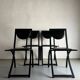 4 Black Sinus Chairs by Karl Friedrich Förster | Germany | 1990s
