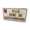 Plaque de rue vintage