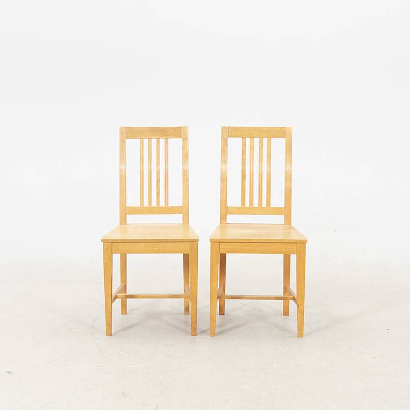 6 vintage Axel Larson chairs from mobel-shop suede