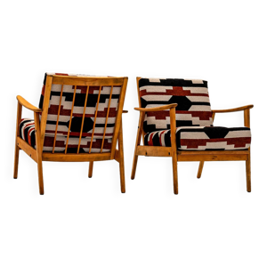 Paire de fauteuils à