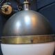 Large Hicks globe pendant light in bronze and glass by Thomas O'Brien USA