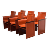 Ensemble de 6 chaises originales "Korium" par Tito Agnoli