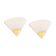 Pair of opal glass wall lights designed by Limburg, Germany.