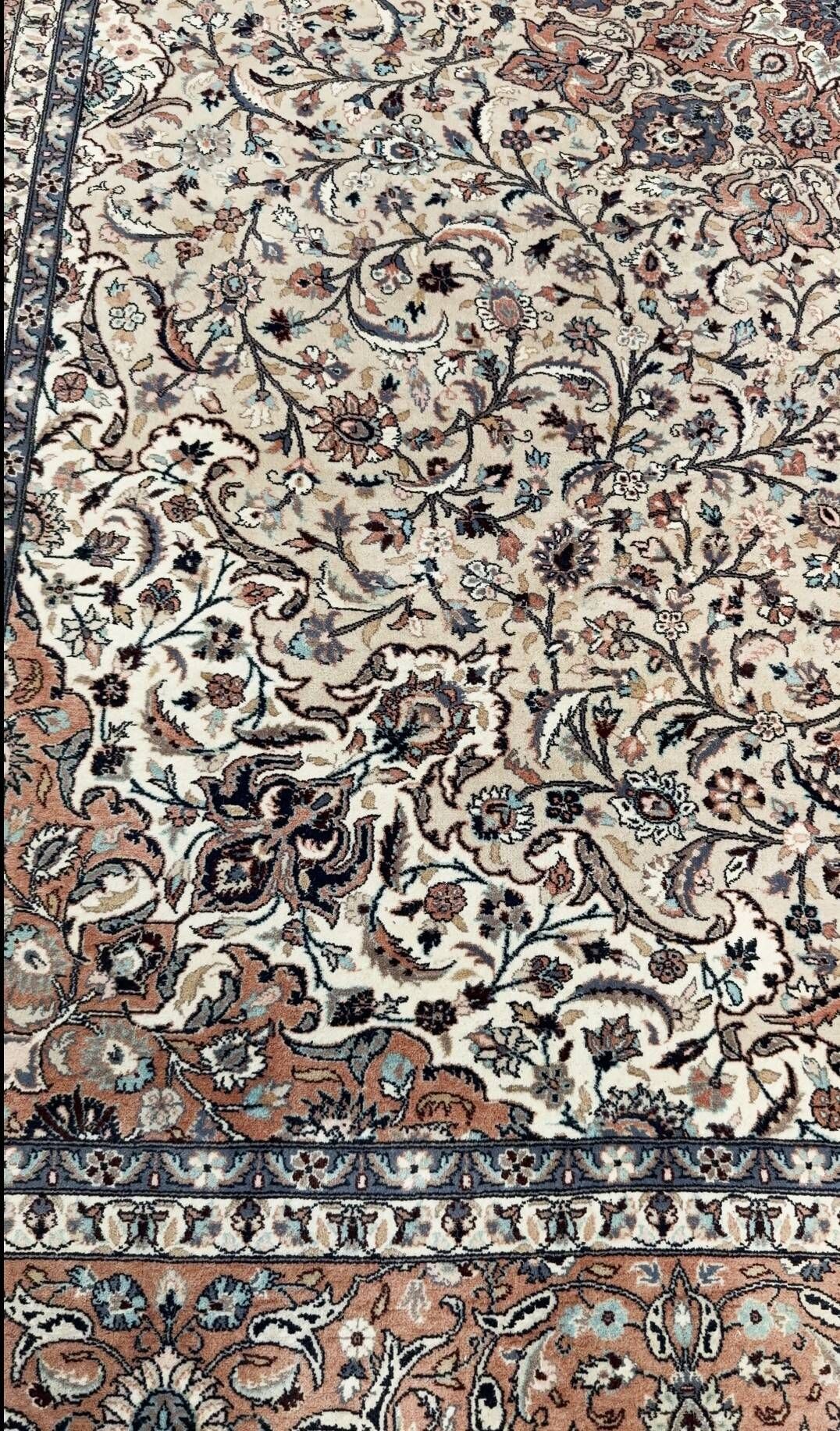 Large persian oriental carpet kashan iran - 275 x 375 cm