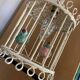 Bird cage lamp in vintage ceramics 50 years