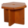 Vintage solid pine stool attributed to René Martin, 1960.