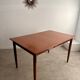 Ancienne table en teck rectangulaire design scandinave des années 60 vintage