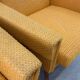 Pair of retro armchairs mid-century upholstered lounge chairs, Central European, mid-20th century